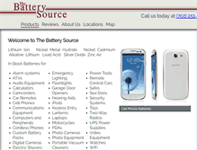 Tablet Screenshot of batterysourcenv.com